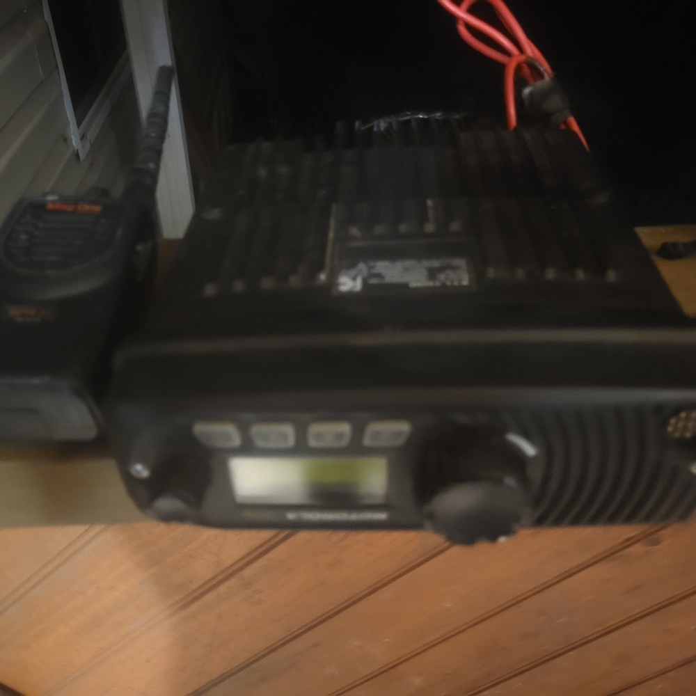 Black Portable Audio Transceiver